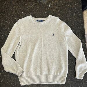 Polo by Ralph Lauren Light Gray Crewneck Sweater